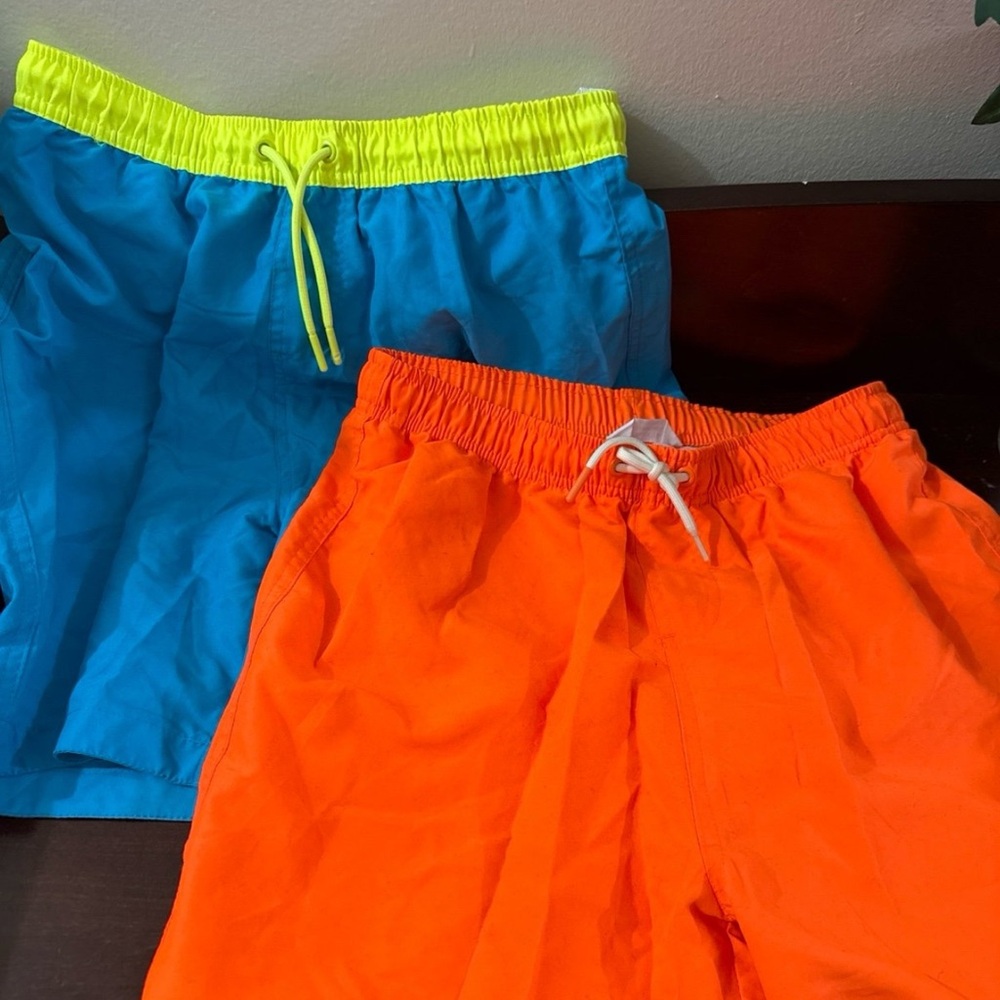 Primark Kids Neon Blue and Orange-  Swim shorts